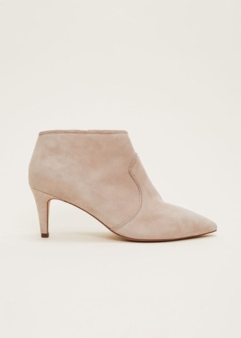 Phase Eight Panelled Boots Beige Canada | UOITAK-946